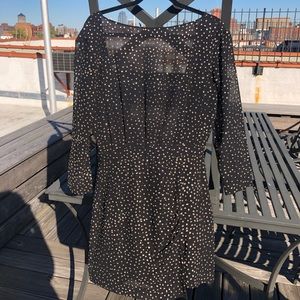 & other stories mini dress with open back